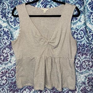 Lucky Brand Striped Peplum Shirt